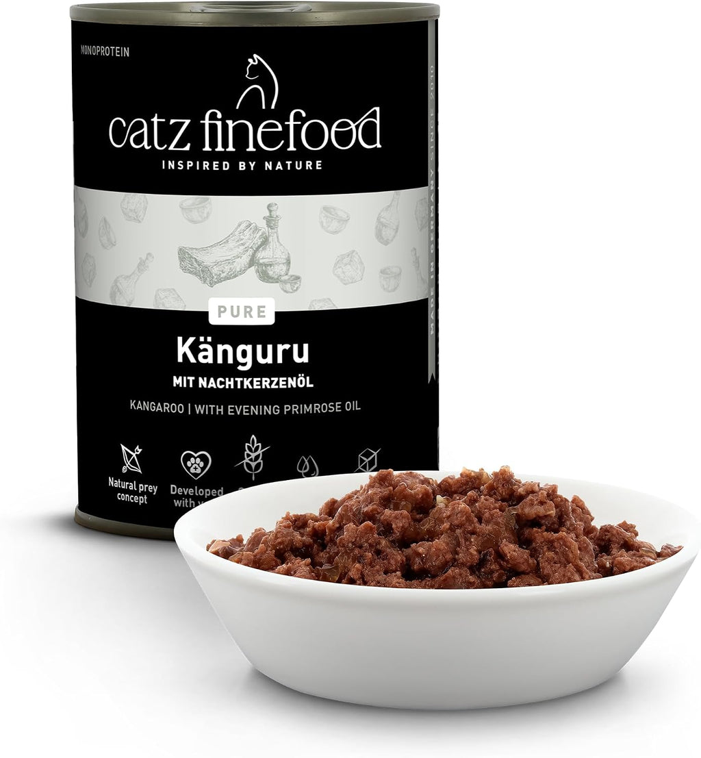 catz finefood Purrrr Kaenguru Monoprotein Nassfutter fuer Katze 16x85g