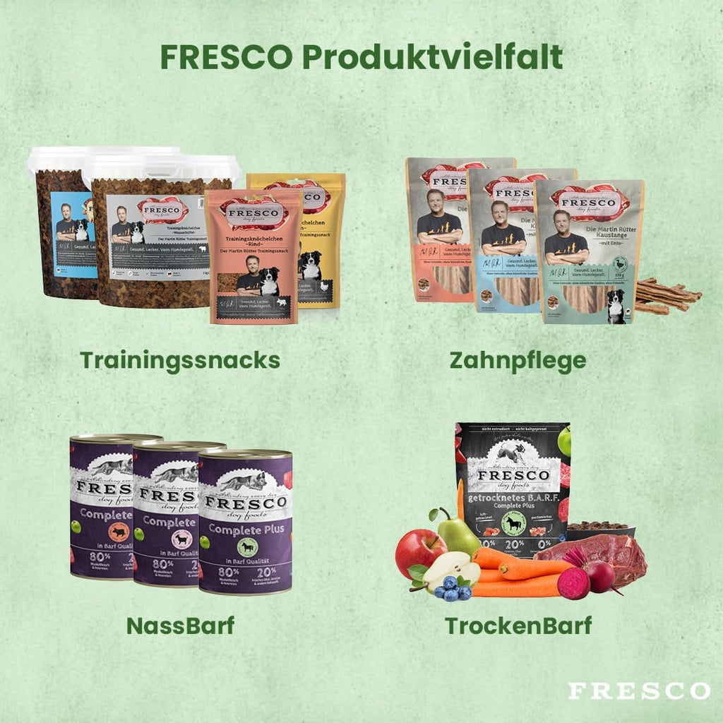 FRESCO Dog Martin Ruetter Trainingsknoechelchen 1 kg Insektenprotein getreidefrei