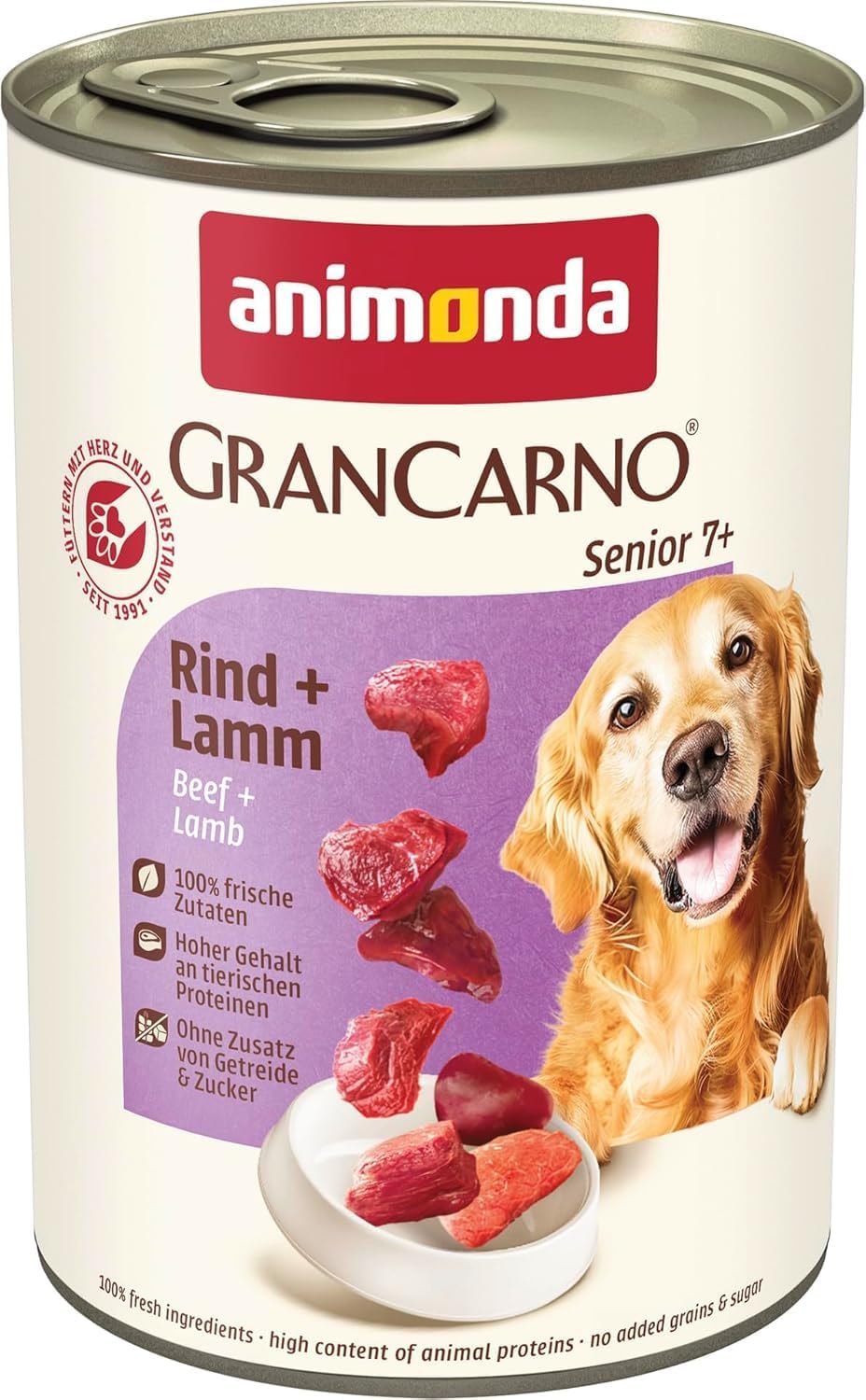 animonda GranCarno Senior Hundefutter Rind und Lamm Nassfutter