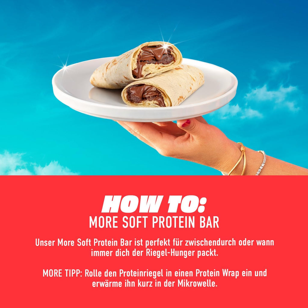 MORE Soft Protein Bar 10 x - Milky Candy Cream, verschiedene Sorten