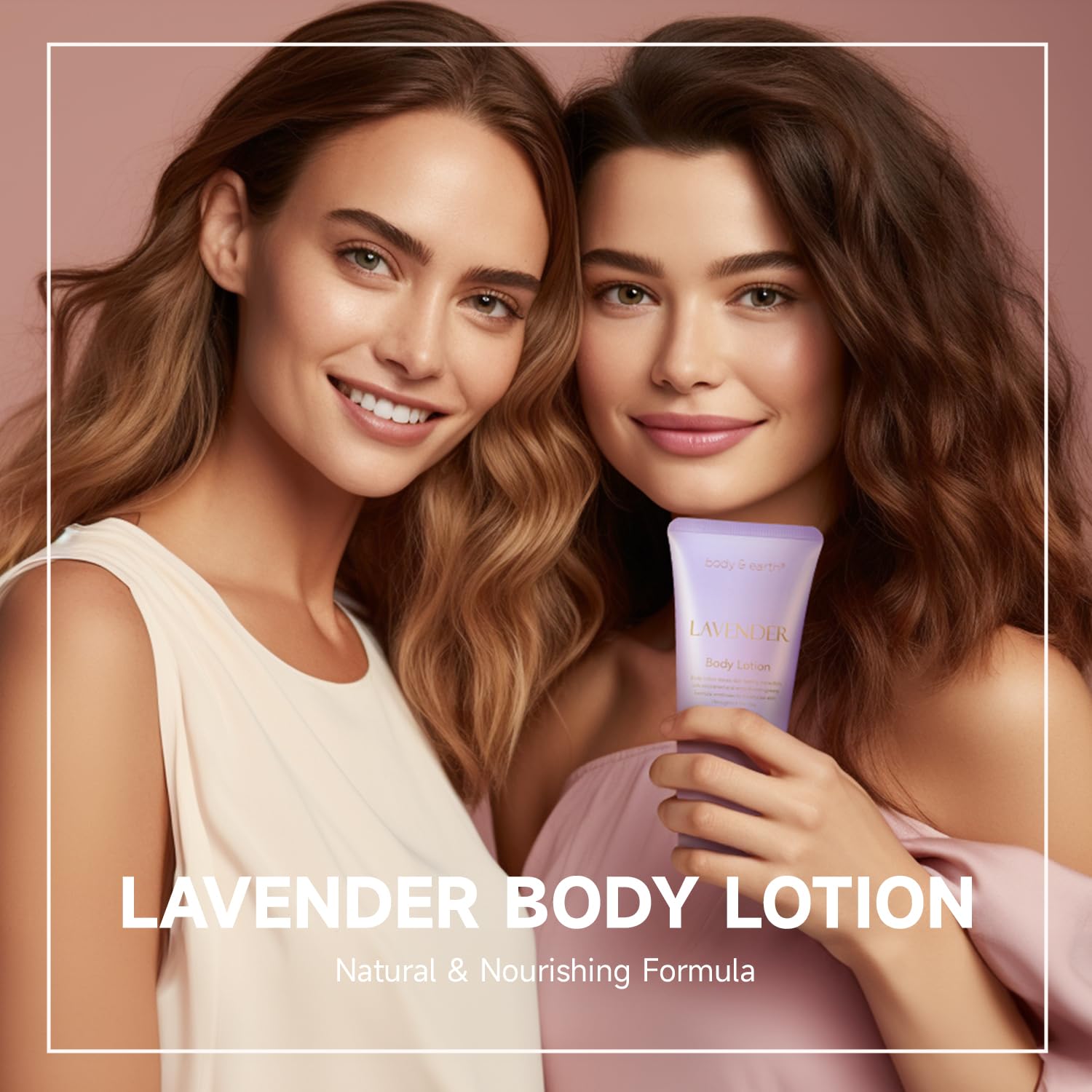 BODY & EARTH Geschenkbox Frauen 5-teilig Rose Geburtstagsgeschenk Freundin