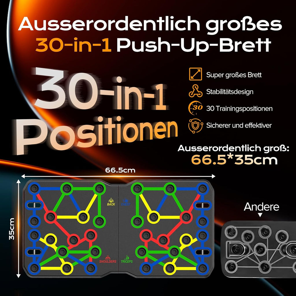 AERLANG Liegestuetzgriffe Push-up Board Set Tragbar Multifunktional Fitness