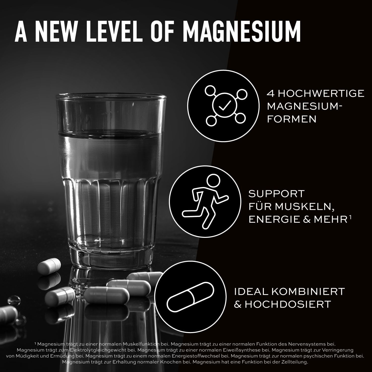 ESN Magnesium Complex 90 Kapseln 323 mg pro Tag 4‑in‑1 Formel Made in Germany