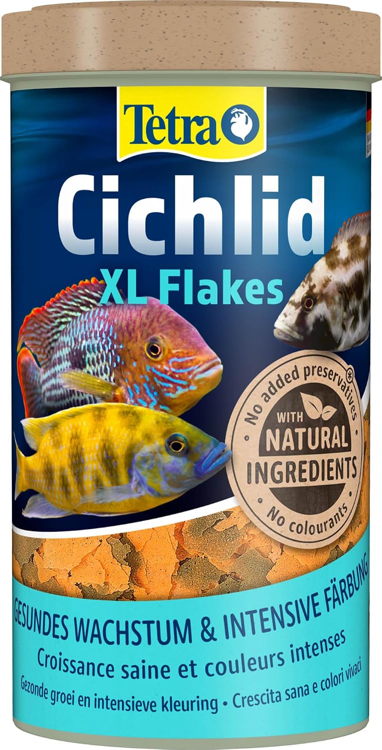 Tetra Cichlid XL Flakes Fischfutter grosse Flocken fuer Cichliden