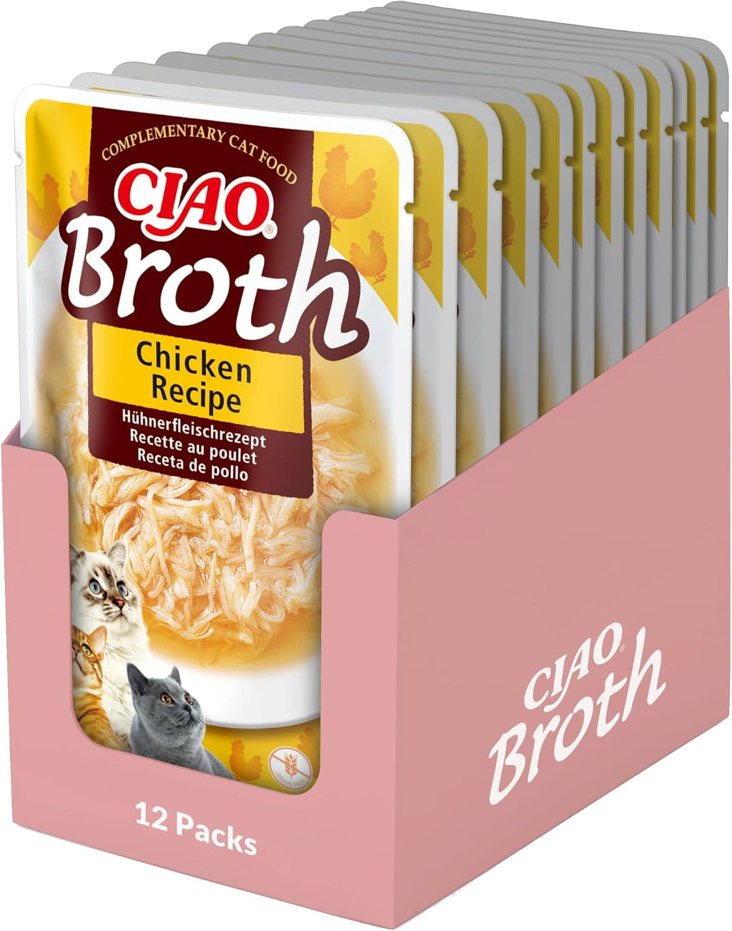 INABA Ciao Katzensuppe Huehner verschiedene Sorten 12er Pack