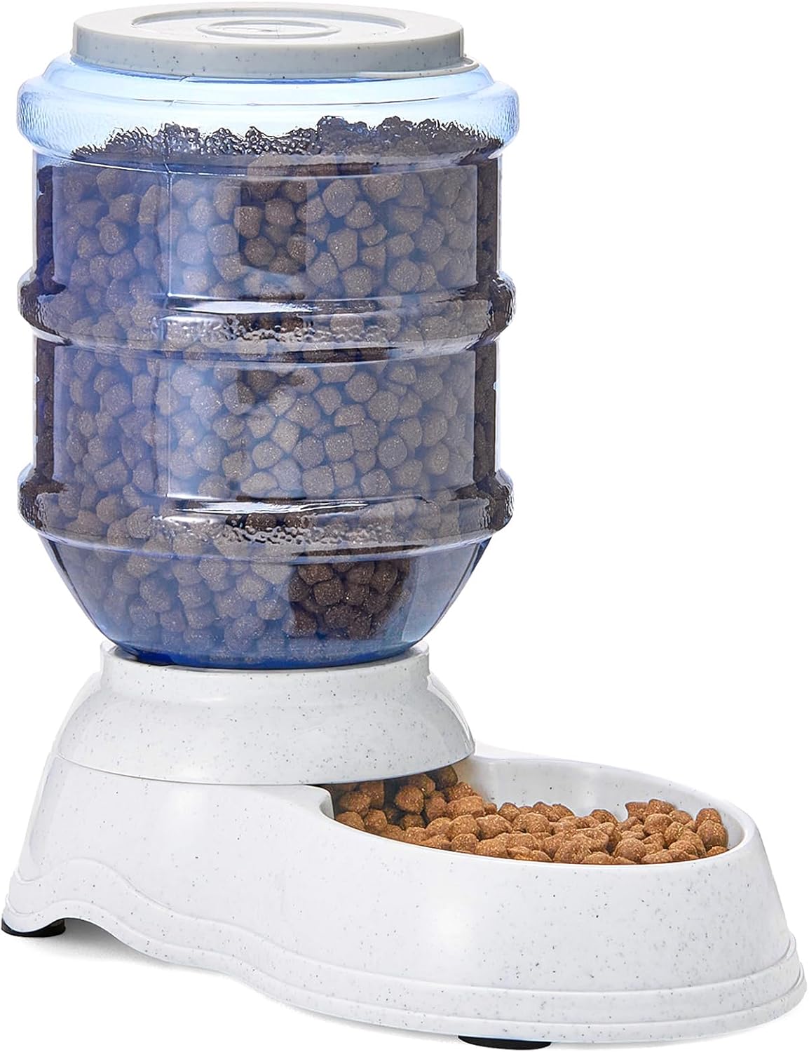 Amazon Basics Futter- und Wasserspender S transparent fuer Hunde Katzen