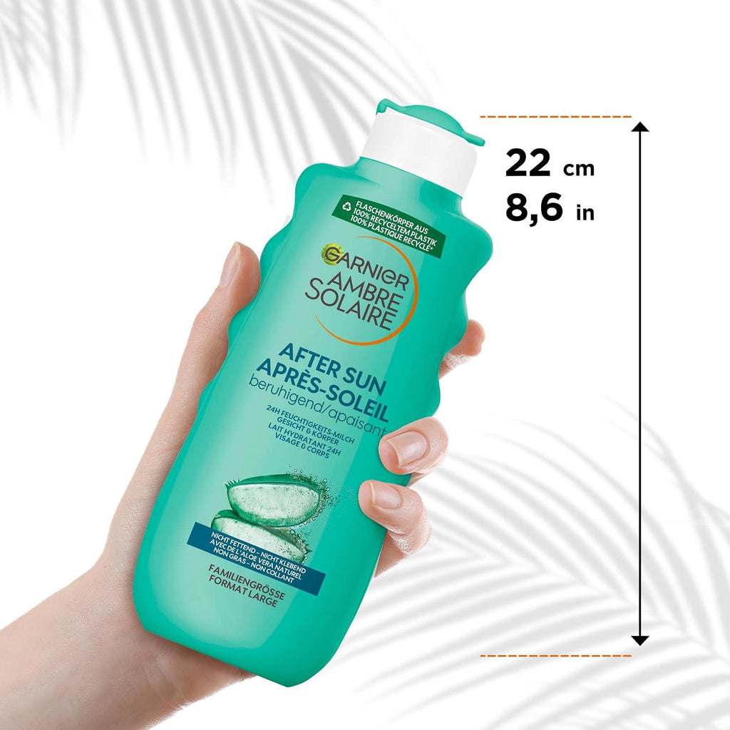 Garnier Ambre Solaire After Sun Feuchtigkeitsmilch 400ml fuer Gesicht & Koerper