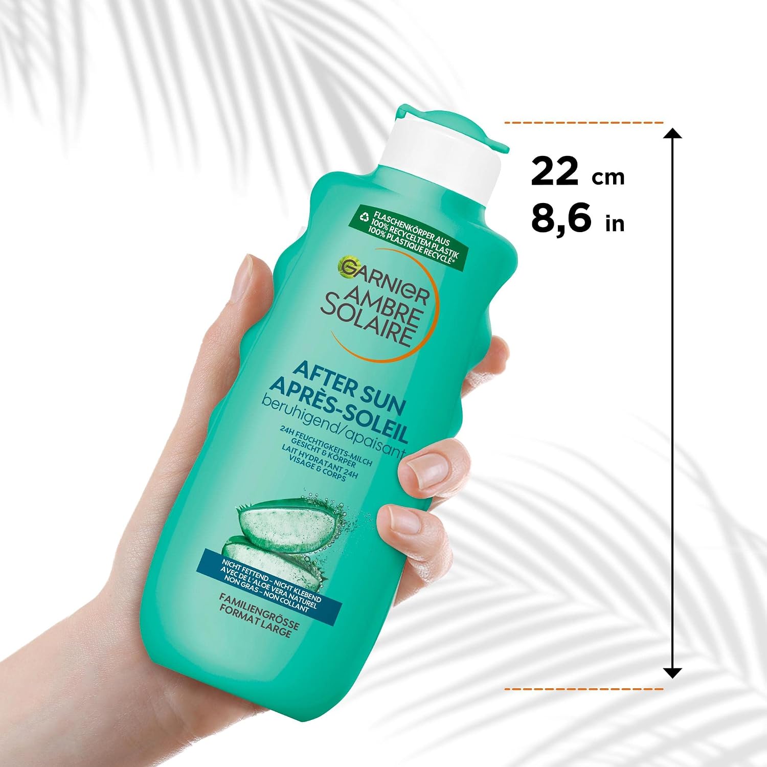 Garnier Ambre Solaire After Sun Feuchtigkeitsmilch 400ml fuer Gesicht & Koerper