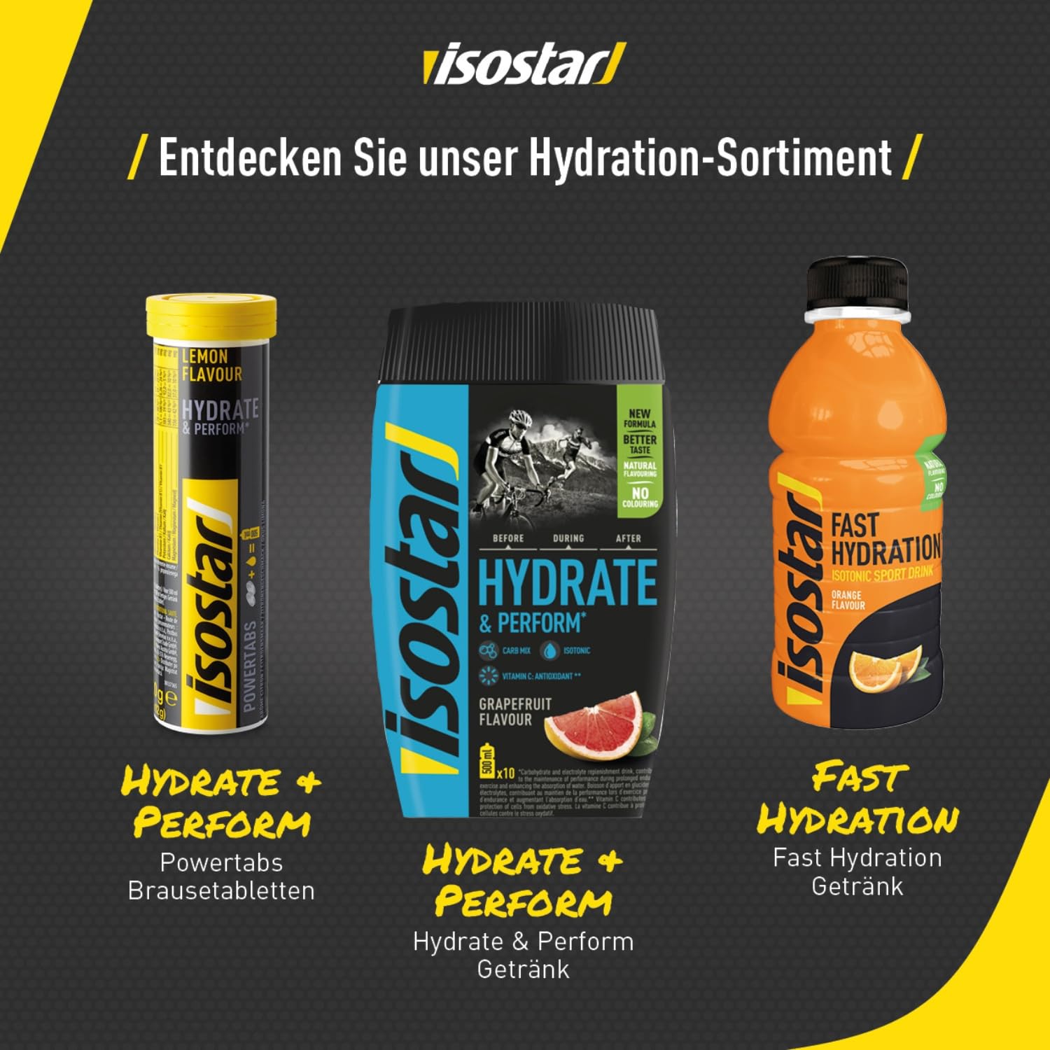 Isostar Hydrate & Perform Grapefruit Pulver verschiedene Sorten