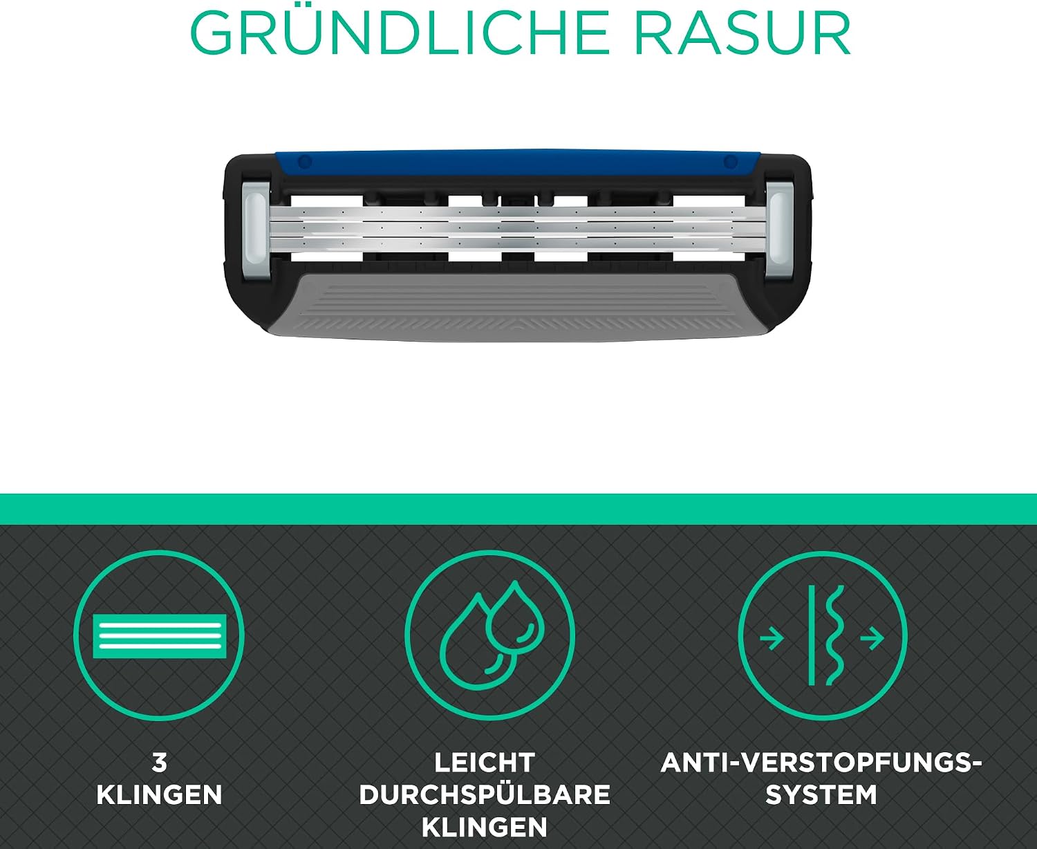 Herren Rasierklingen 12 Stueck 5 Klingen System kompatibel