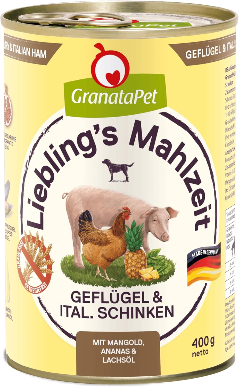 GranataPet Liebling's Mahlzeit Lamm & Kartoffel Nassfutter fuer Hunde