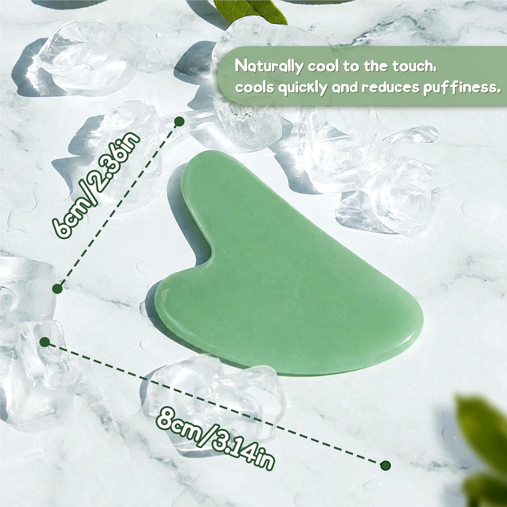Flagest Gua Sha Rosenquarz Herzform Gesichtsmassage Anti Falten Tool
