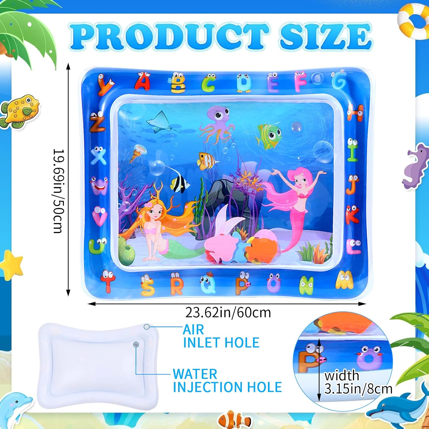 YumSur sensorische Wassermatte fuer Katzen und kleine Hunde 55 cm Stil05