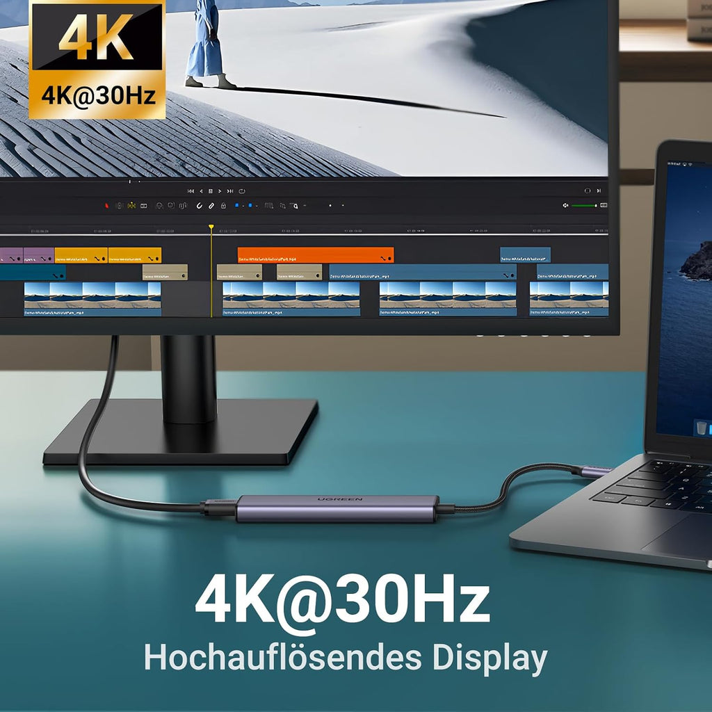 UGREEN RevoDock 105 USB-C Hub mit HDMI 4K, PD 100W, Multiport Adapter