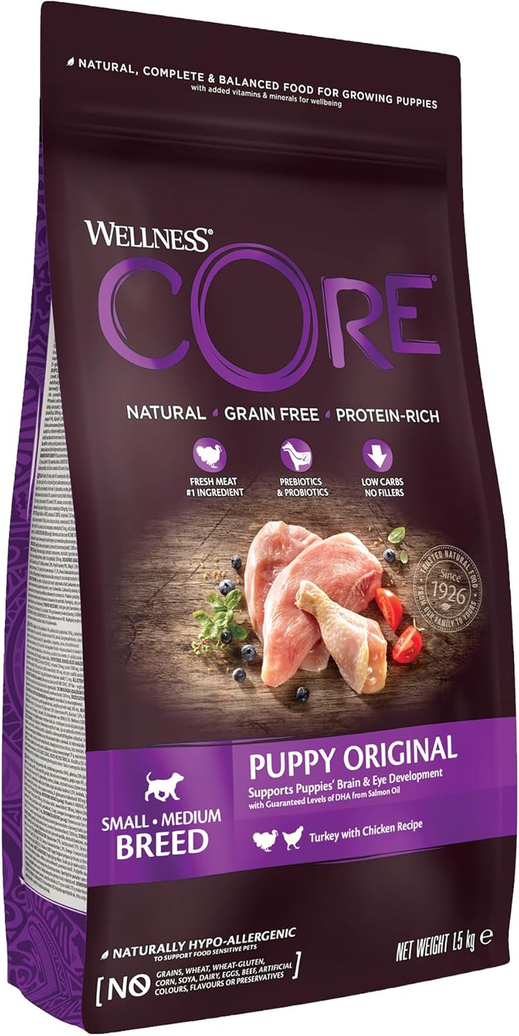 Wellness CORE Hundefutter Nass 6x400g Huhn & Truthahn Pastete