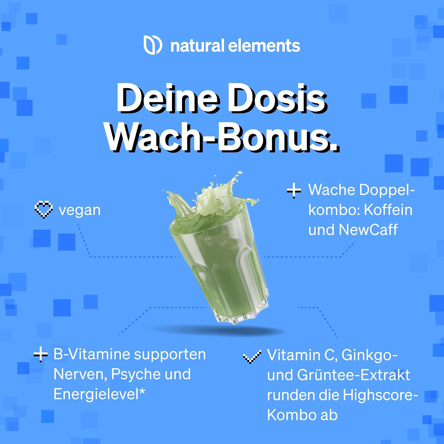 Elements Power Up Mojito Gaming Booster Pulver 40 Drinks mit Koffein verschieden
