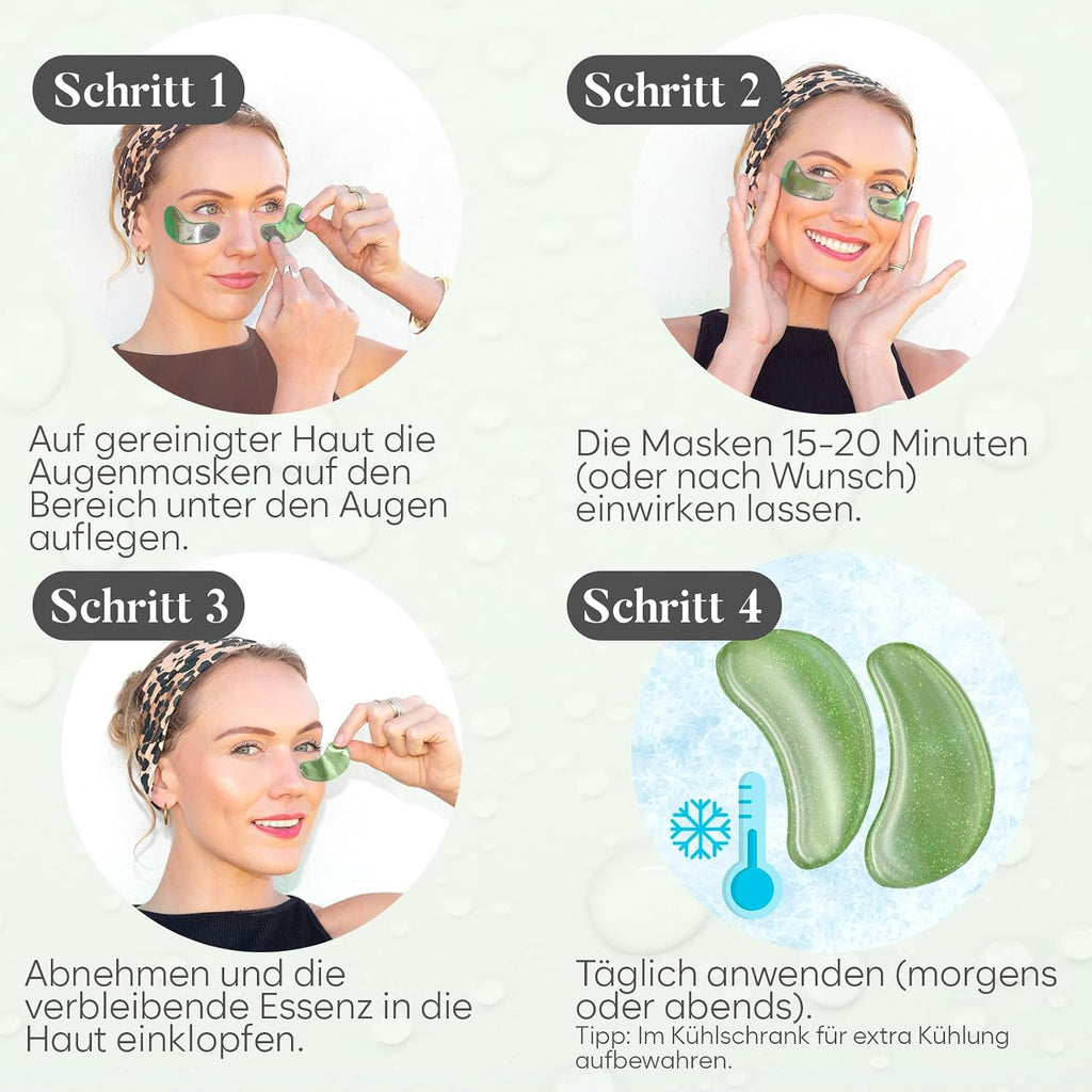 Augenpads 20 Paare mit Niacinamid und Hyaluron - Gel Augen Pads