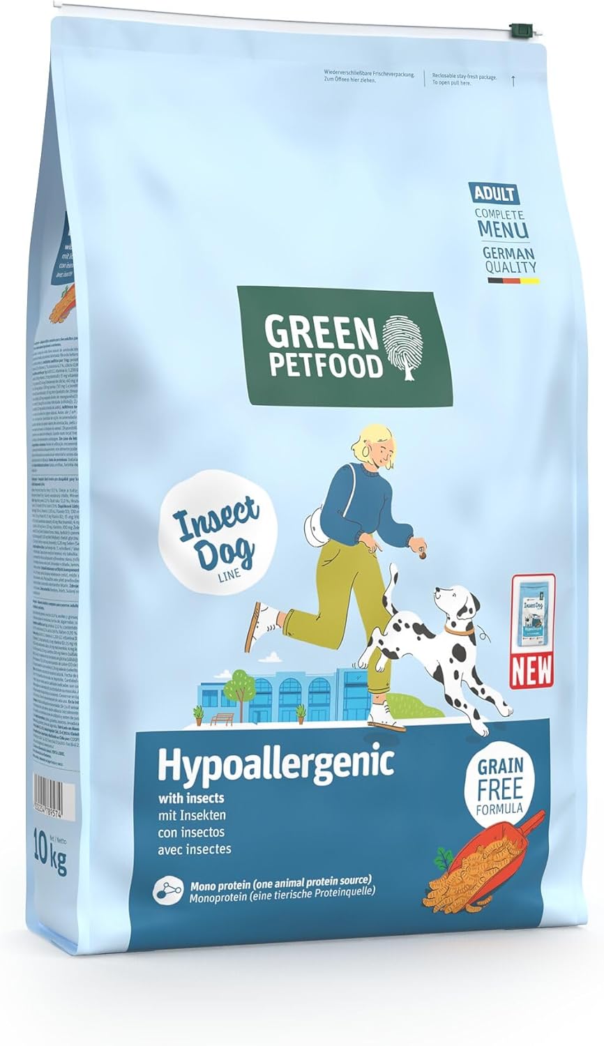 Trockenfutter InsectDog Hypoallergen getreidefrei Insektenprotein