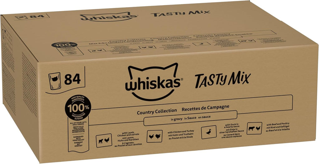 Whiskas Adult 1+ Katzennassfutter Tasty Mix Country Collection 84 x 85 g