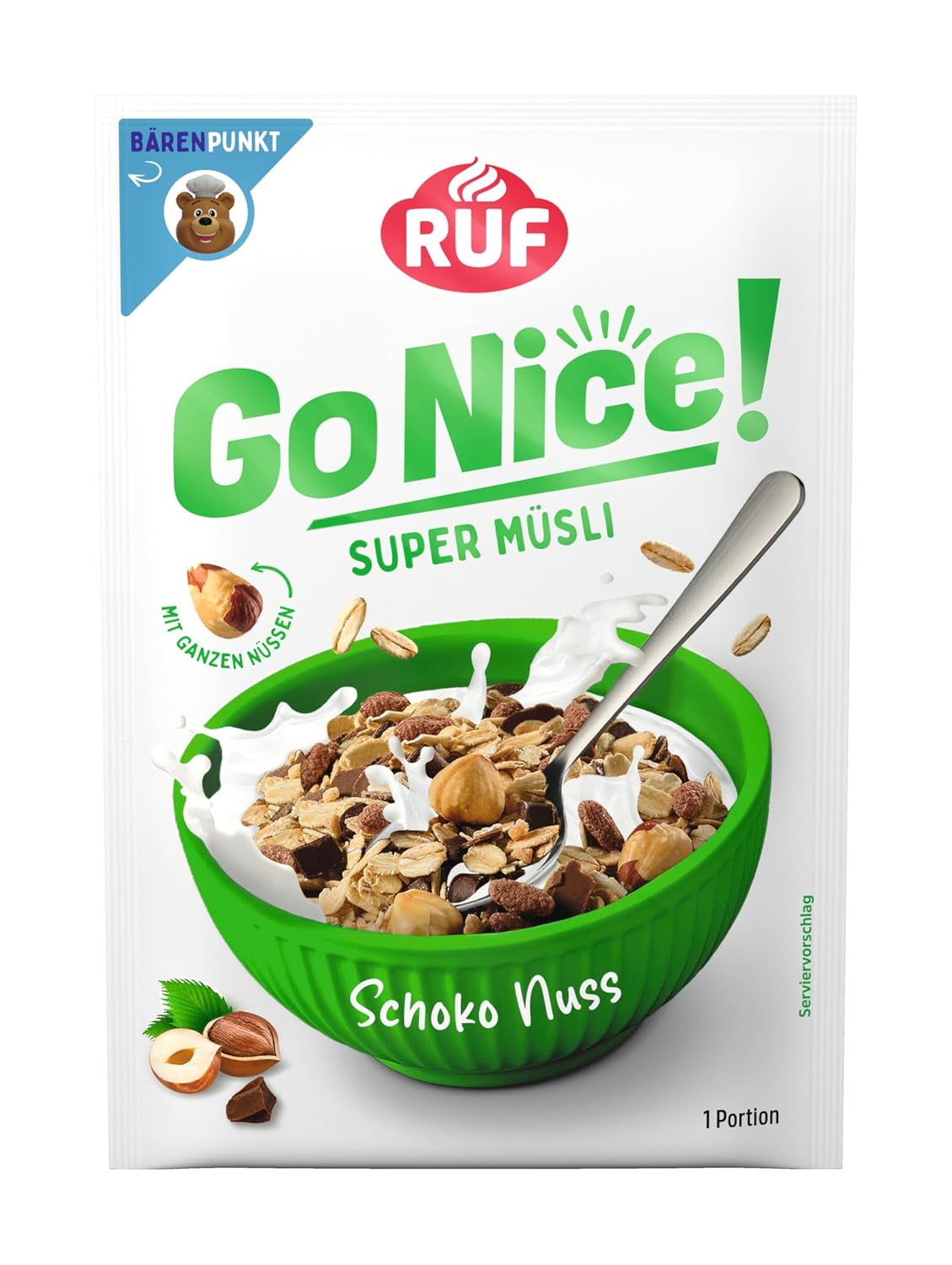 RUF Gonice Erdbeere White Choc Muesli Haferflocken