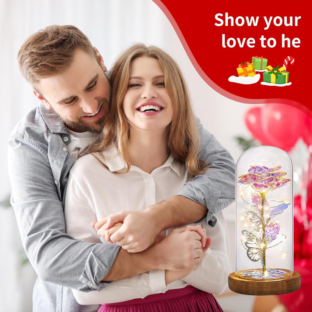 Infinity Rose Ewige Rose Geschenk Valentinstag fuer Sie Frau Freundin