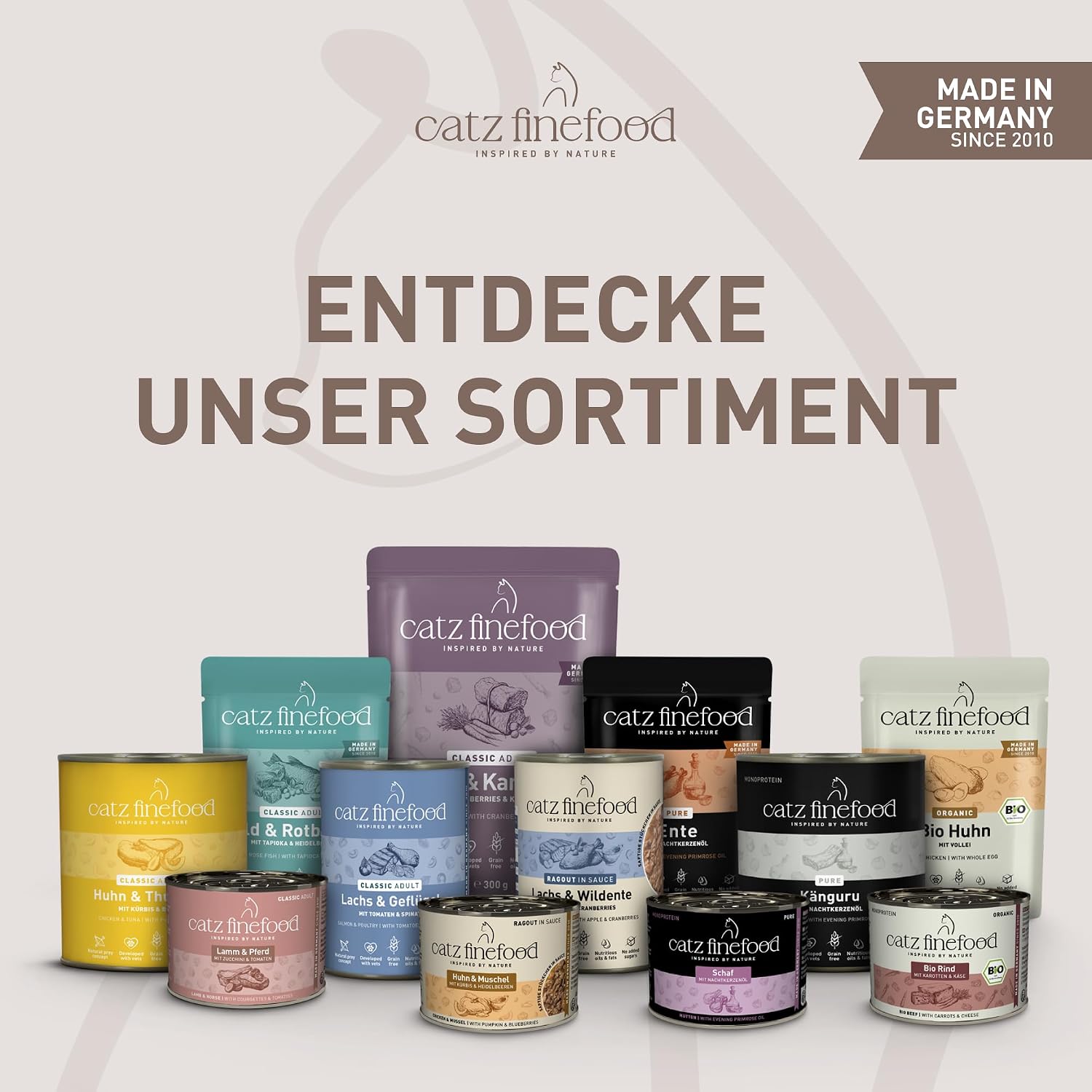catz finefood Classic Collection Katzenfutter nass 24x85g Beutel ohne Getreide