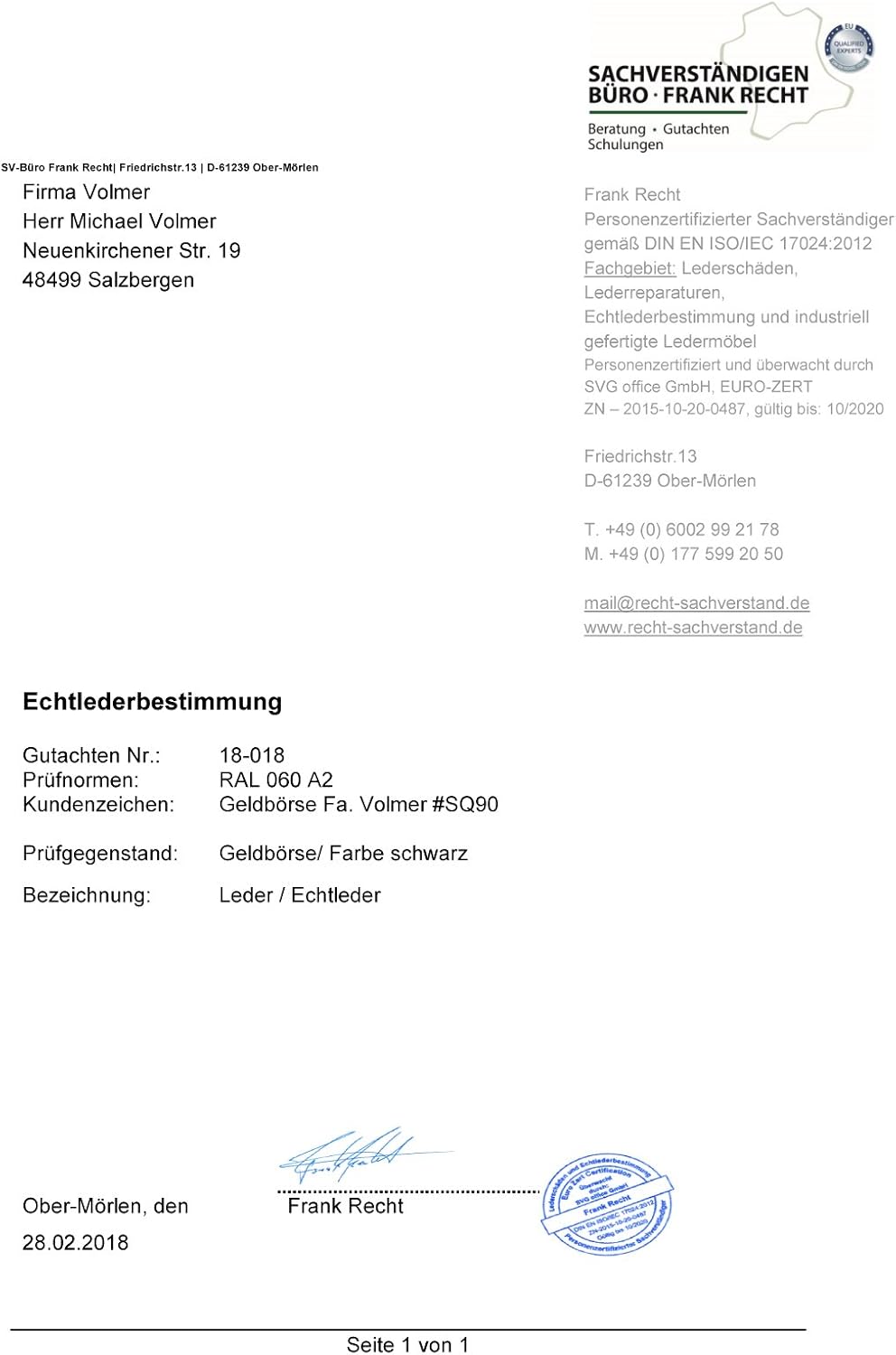 Fa. Volmer Leder Herren Geldboerse Querformat Schwarz Doppelnaht 9 Kartenfaecher