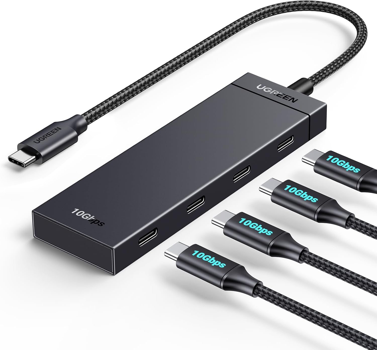 UGREEN USB-C Hub 4 Port 10 Gbps Adapter Splitter fuer Laptop