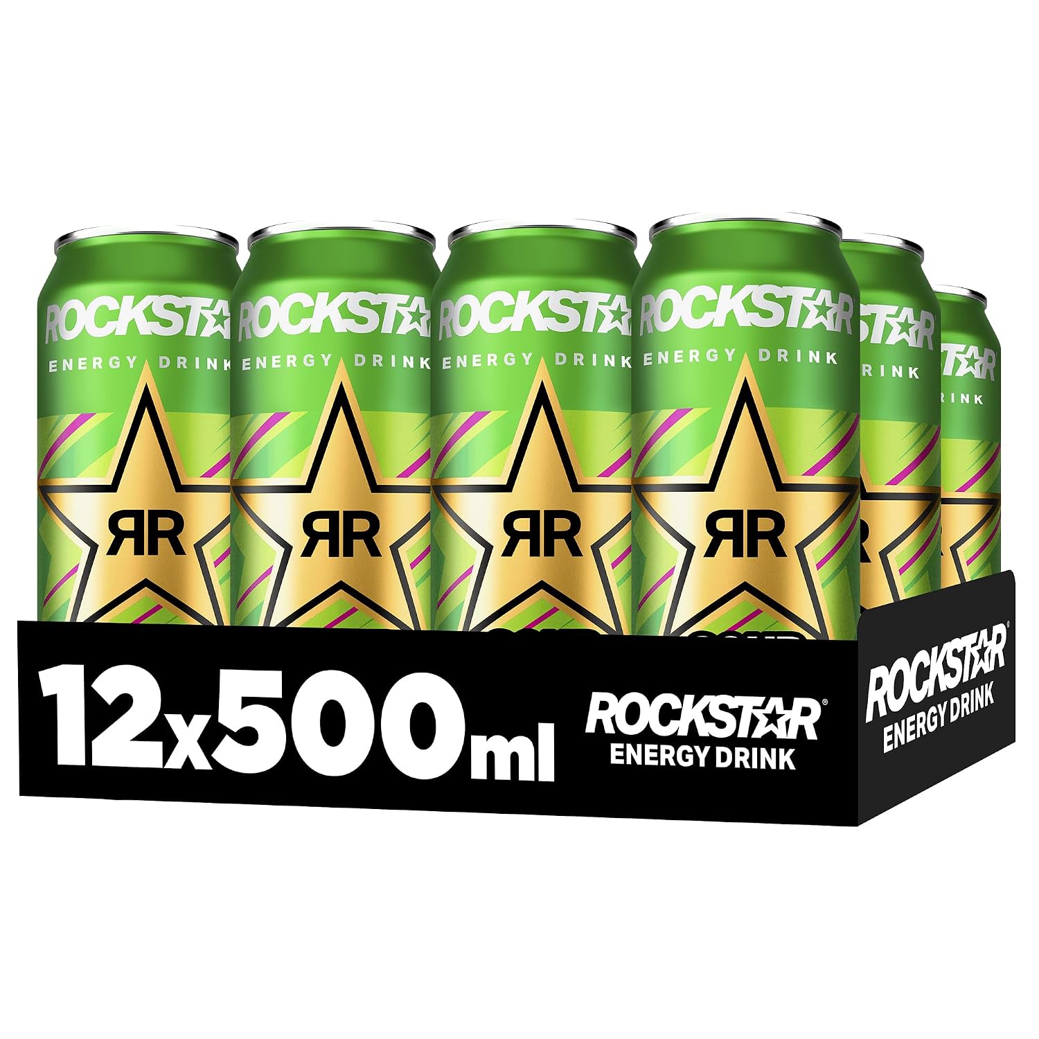 Rockstar Energy Drink Sour Apple Geschmack - Saures, koffeinhaltiges Erfrischung