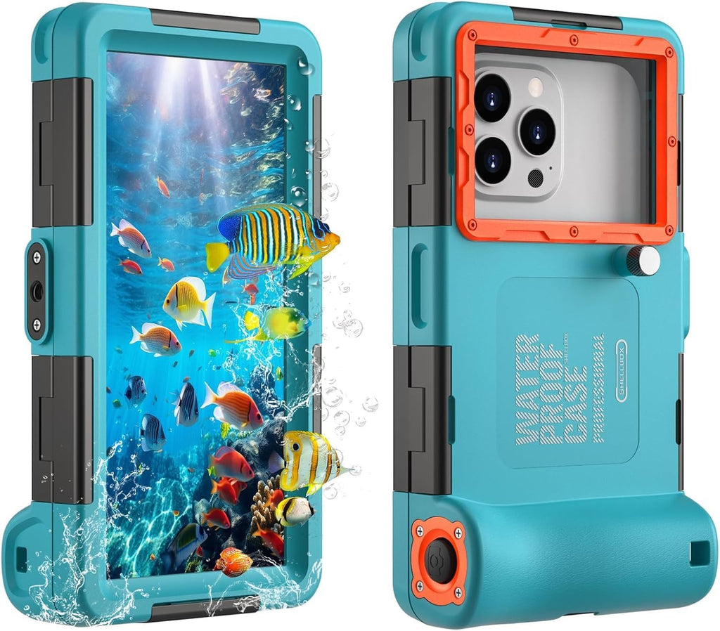 Unterwasser Handyhuelle IP68 15 m wasserdicht kompatibel mit iPhone 17/17 Pro/Pro