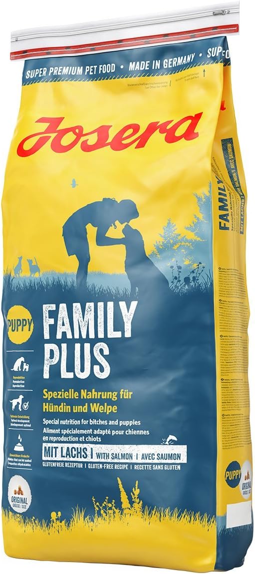 Josera Family Plus Trockenfutter Lachs & Gefluegel fuer Welpen & Mutterhuendin