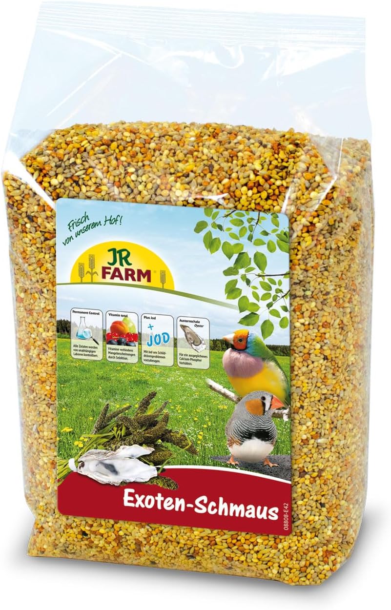 JR FARM Birds Exoten Schmaus 1kg Vogelfutter Exoten Mischung