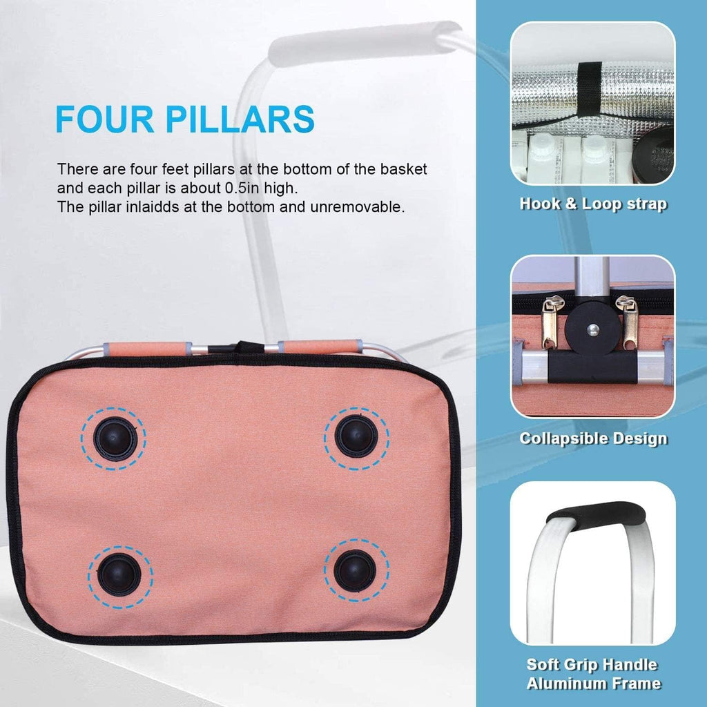 faltbare isolierte Kuehltasche wasserdicht fuer Camping Picknick
