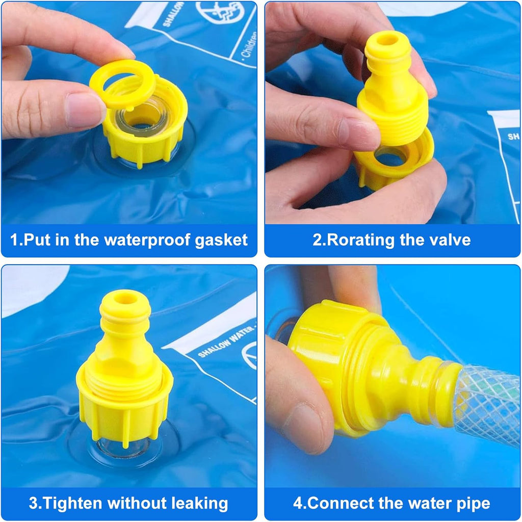 Splash Pad 170 cm Wasserspielmatte fuer Kinder und Hunde Gartensprinkler