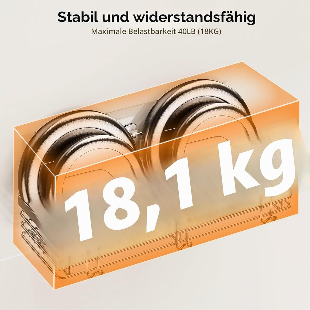 Orimade Duschregal Edelstahl zum Kleben Ohne Bohren 2er Set