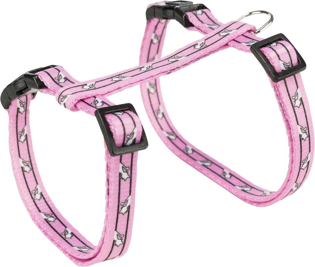 Trixie Katzengeschirr verstellbar 27-45 cm mit 1,2 m Leine Farben Mix