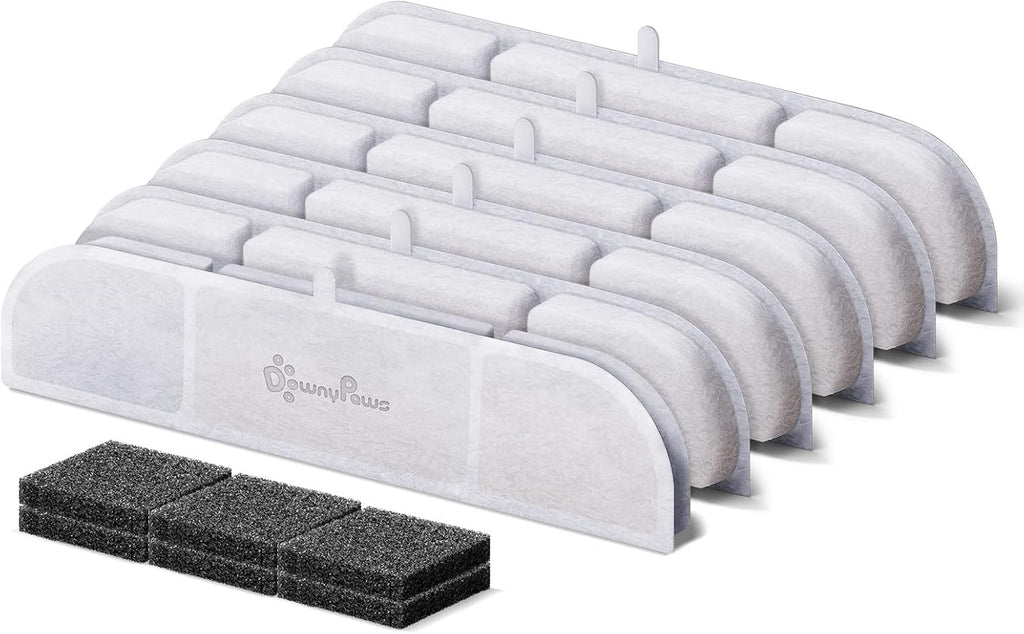 DownyPaws Katzen Trinkbrunnen kabellos 4000mAh Bewegungsmelder Edelstahl sc