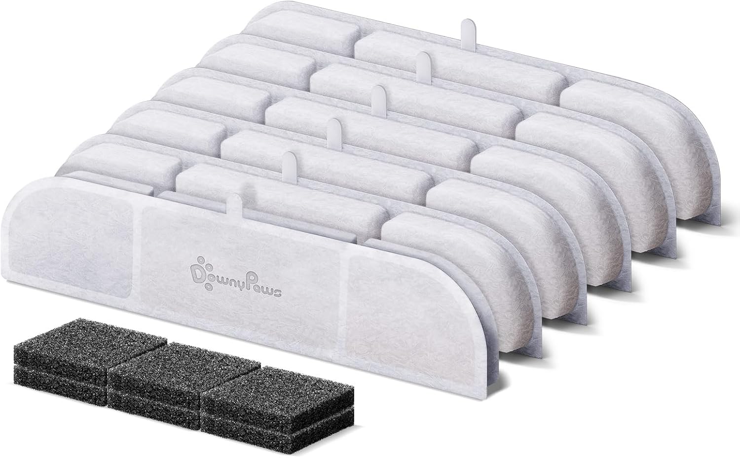 DownyPaws Katzen Trinkbrunnen kabellos 4000mAh Bewegungsmelder Edelstahl sc