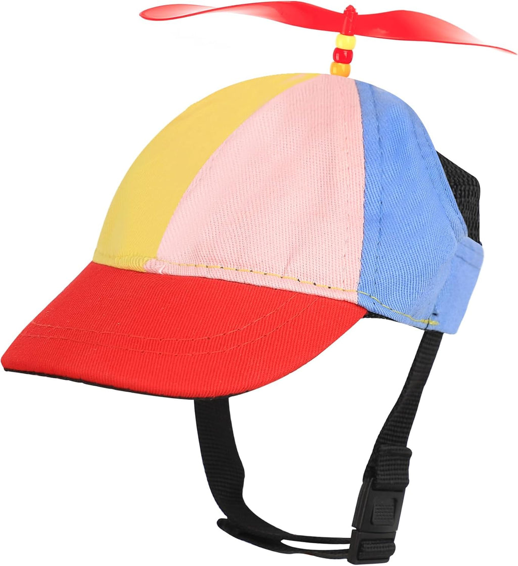 Propeller-Hundemuetze mit Ohrloechern Baumwolle verstellbar S-L Sommerhut