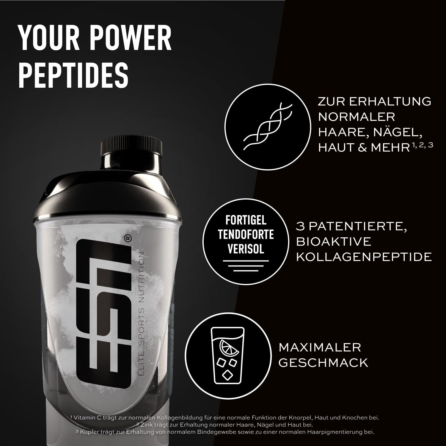 ESN Collagen Peptides Fresh Cherry Made in Germany verschiedene Sorten