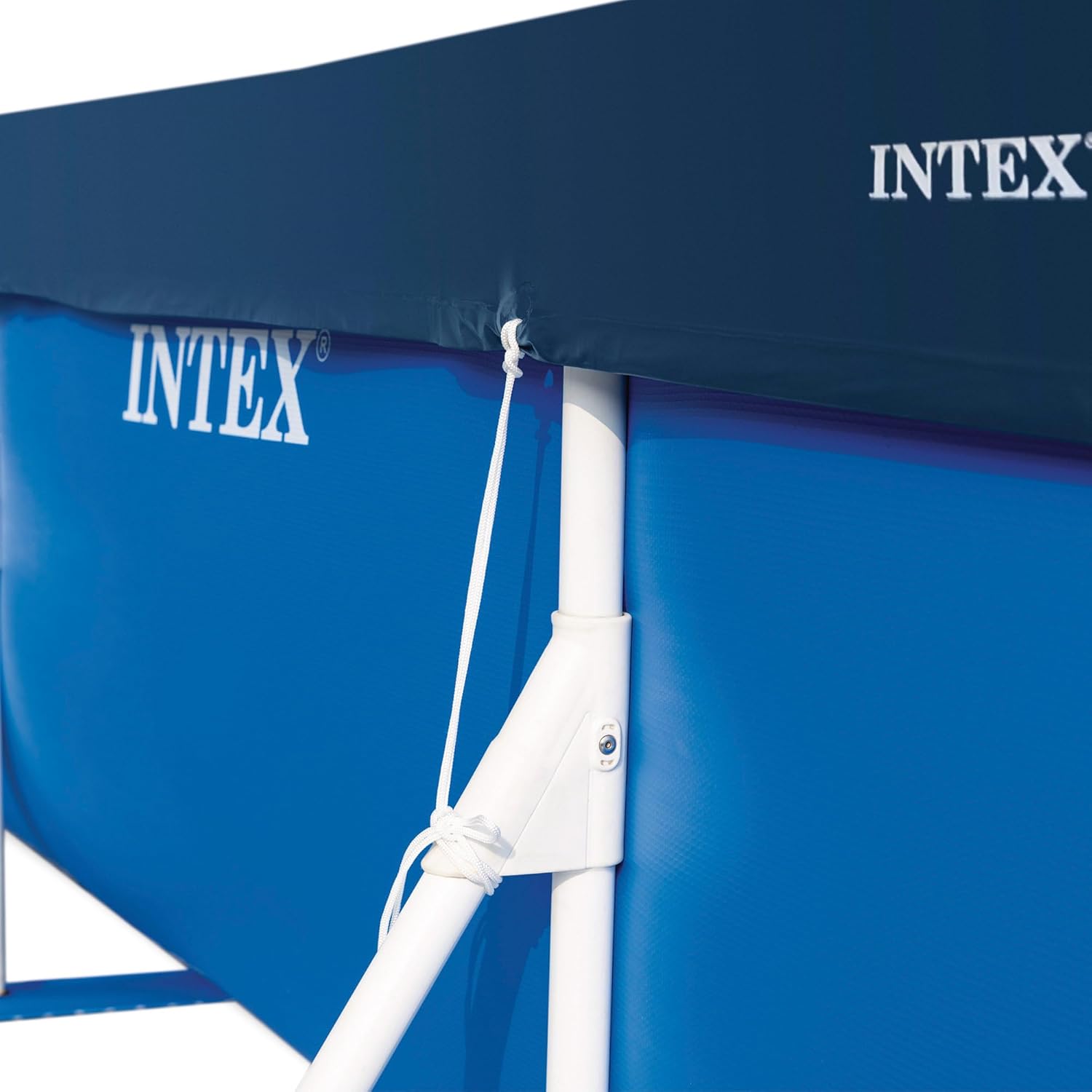 Intex Abdeckplane rechteckig 450×220 cm fuer Frame Pool Winter Sommer 28039