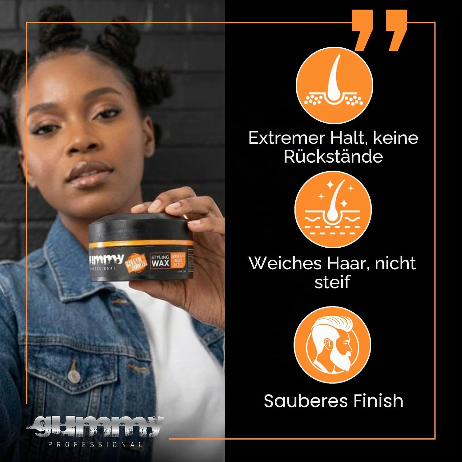 Gummy Professional Casual Look Haar Styling Wax Matt