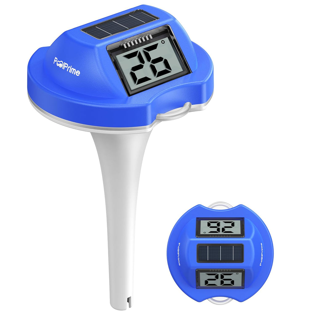 Poolthermometer schwimmend mit Doppelanzeige, digitale Temperaturanzeige IPX7