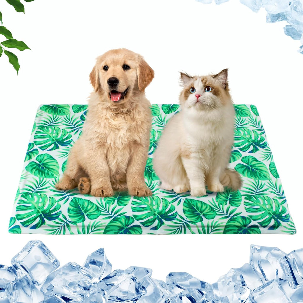 Qoosea Kuehlmatte fuer Hunde und Katzen 50x65 cm Selbstkuehlendes Gel 4cm-65cm