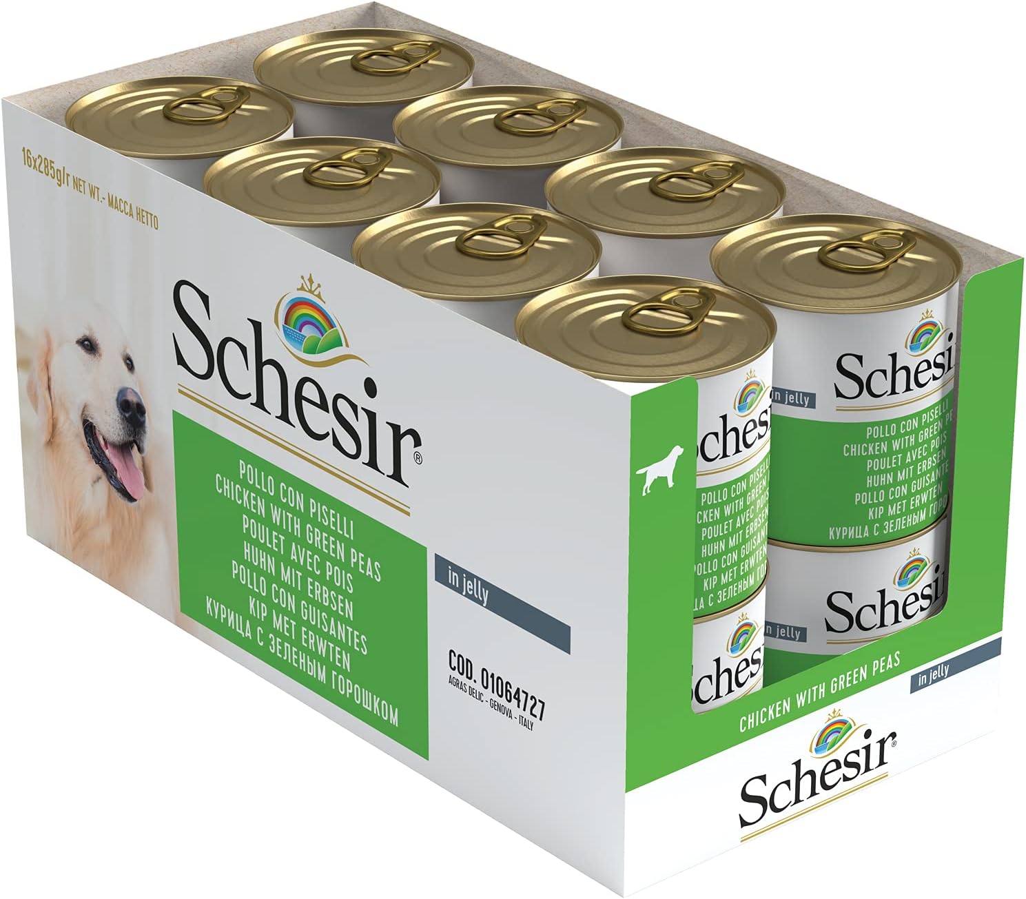 Schesir Dog Huhn mit Kartoffel Nassfutter 16 x, verschiedene Sorten
