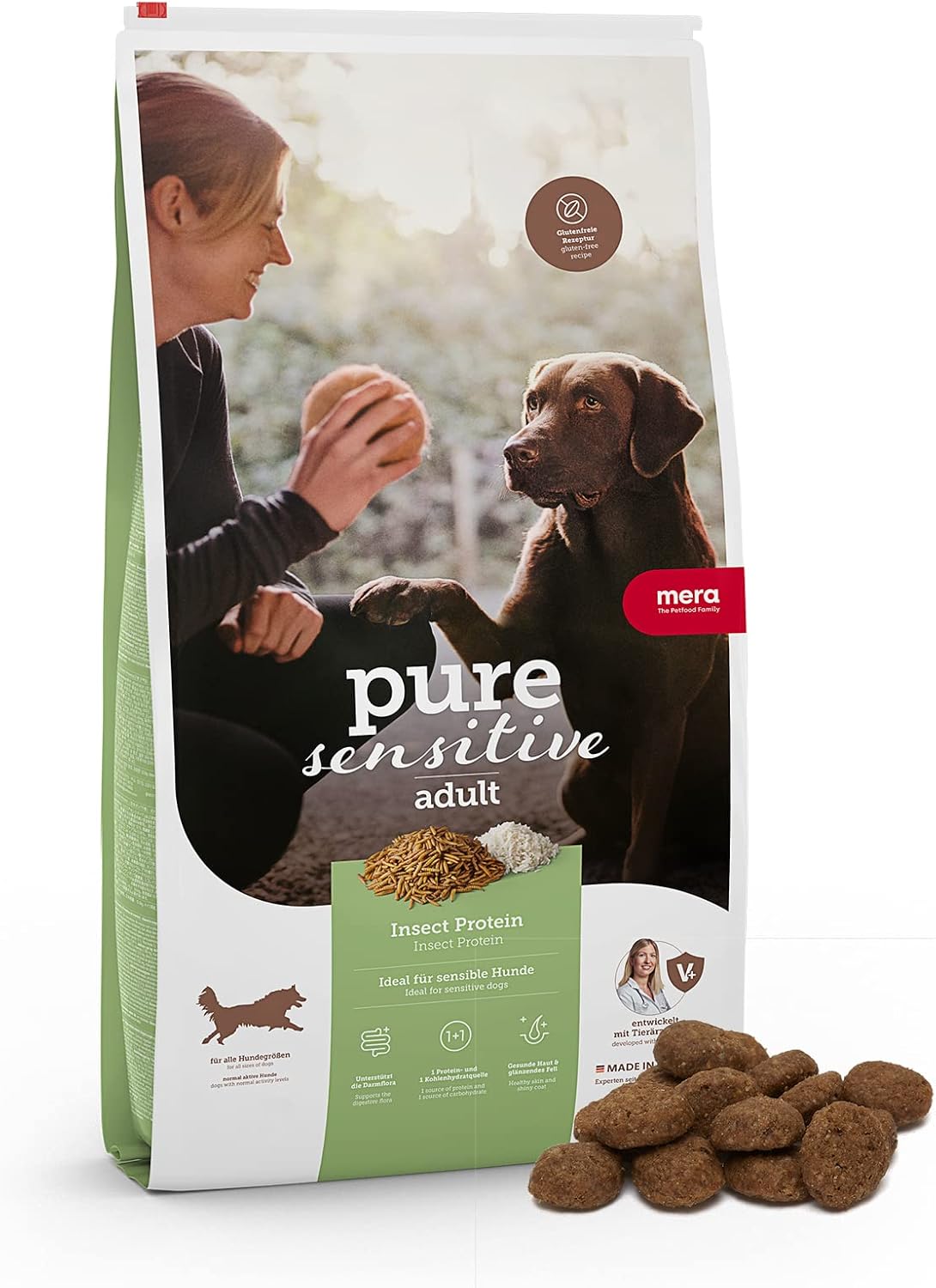 mera Pure Sensitive Insect Trockenfutter, Insektenprotein, getreidefr