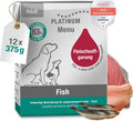 PLATINUM Hundenassfutter Menu Adult Fish 12x375g saftig naehrstoffreich