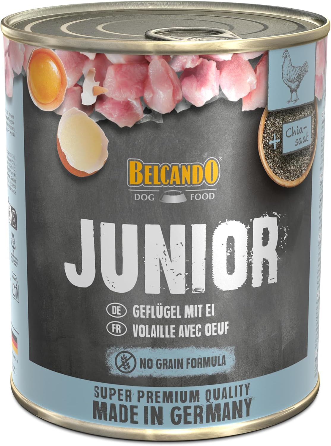 Belcando Junior Nassfutter Gefluegel mit Ei 6x400g Hundefutter