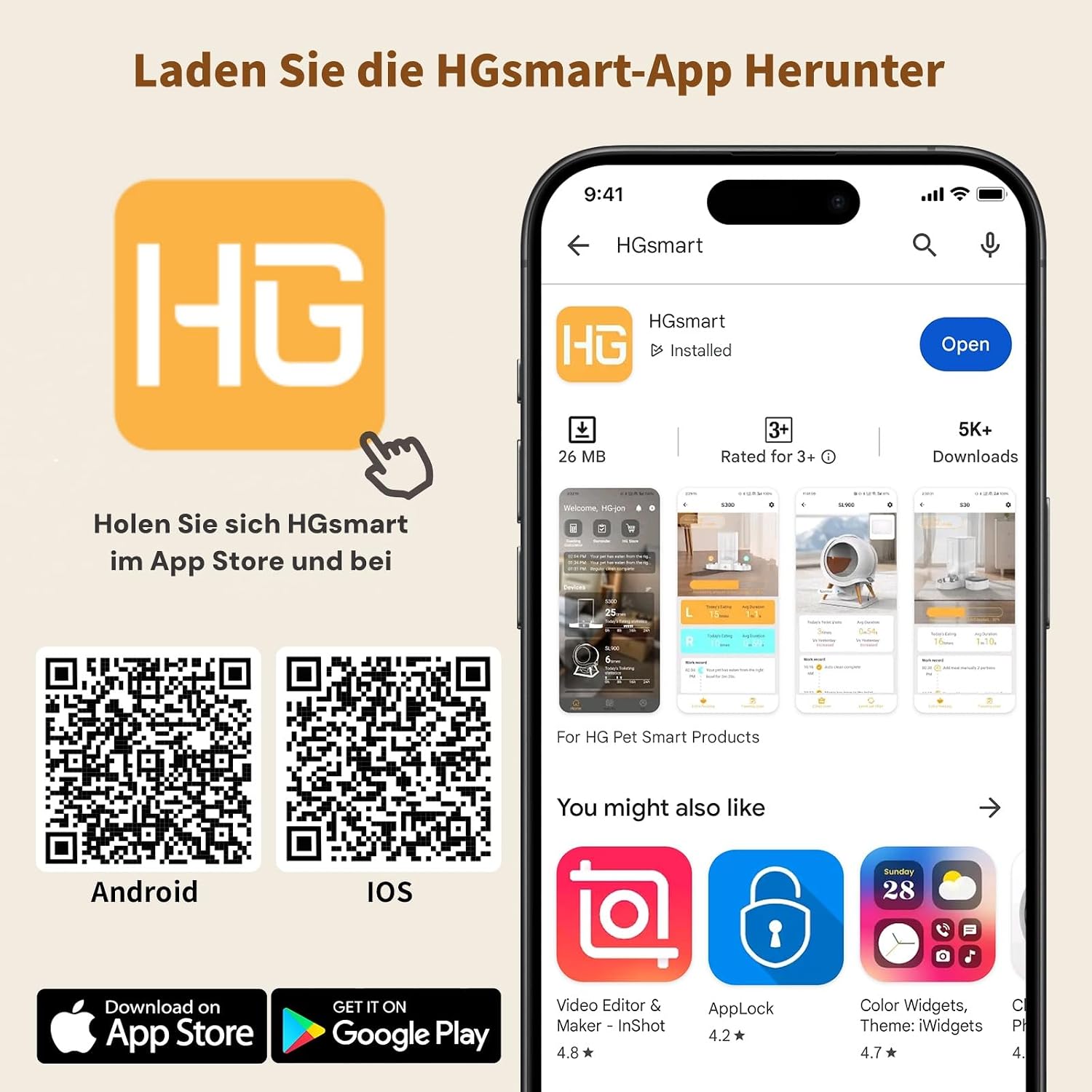 HoneyGuardian Futterautomat Katze mit WLAN App Steuerung und 6 Mahlzeiten