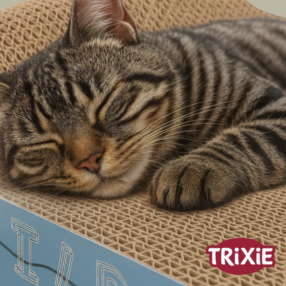 TRIXIE Kratzpappe Wild Cat 41x24x7 cm mit Katzenminze Kratzbrett